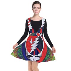 Grateful Dead - Plunge Pinafore Dress by Sarkoni