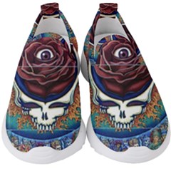 Grateful-dead-ahead-of-their-time Kids  Slip On Sneakers by Sarkoni