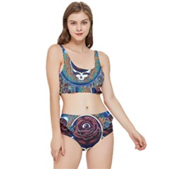 Grateful-dead-ahead-of-their-time Frilly Bikini Set by Sarkoni