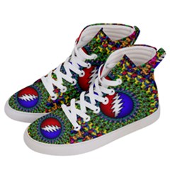 Grateful Dead Women s Hi-top Skate Sneakers by Sarkoni