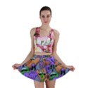 Trippy Aesthetic Halloween Mini Skirt View1