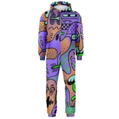 Trippy Aesthetic Halloween Hooded Jumpsuit (men) by Sarkoni