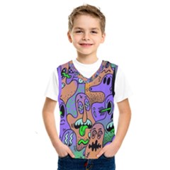 Trippy Aesthetic Halloween Kids  Basketball Tank Top by Sarkoni