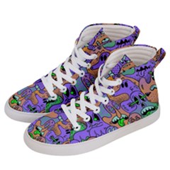 Trippy Aesthetic Halloween Women s Hi-top Skate Sneakers by Sarkoni