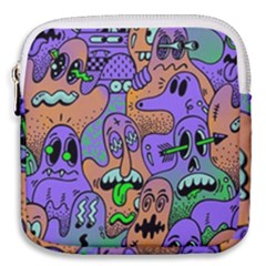 Trippy Aesthetic Halloween Mini Square Pouch by Sarkoni