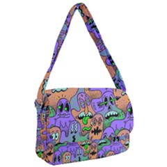 Trippy Aesthetic Halloween Courier Bag by Sarkoni