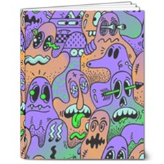 Trippy Aesthetic Halloween 8  X 10  Softcover Notebook by Sarkoni