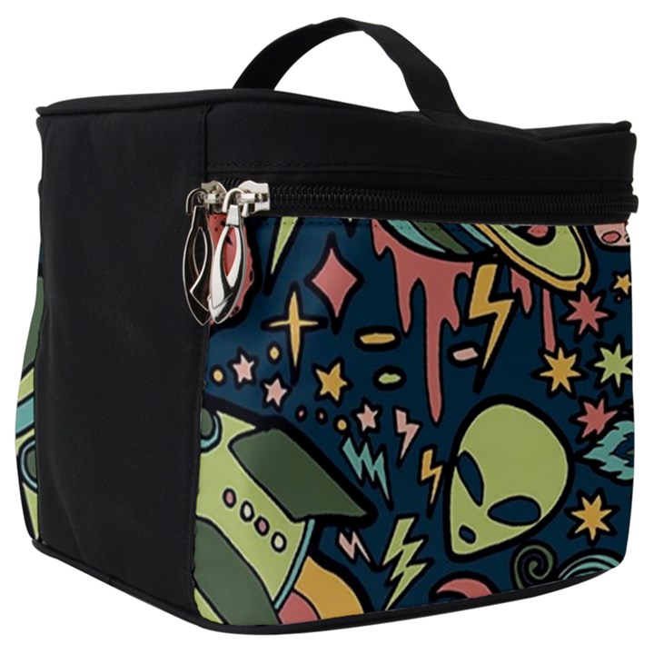 Alien Rocket Space Aesthetic Make Up Travel Bag (Big)