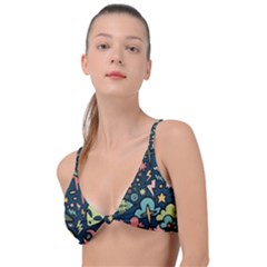 Alien Rocket Space Aesthetic Knot Up Bikini Top by Sarkoni