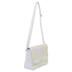 Flower Design T- Shirt Beautiful White And Yellow Artistic Flower T- Shirt Shoulder Bag With Back Zipper by EnriqueJohnson