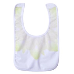 Flower Design T- Shirt Beautiful White And Yellow Artistic Flower T- Shirt Baby Bib