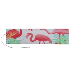 Flower Flamingo T- Shirt Floral Birds Flower Flamingo T- Shirt Roll Up Canvas Pencil Holder (l) by EnriqueJohnson