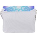 Flower Illustration T- Shirt Beautiful And Artistic Blue Flower T- Shirt Buckle Messenger Bag View3