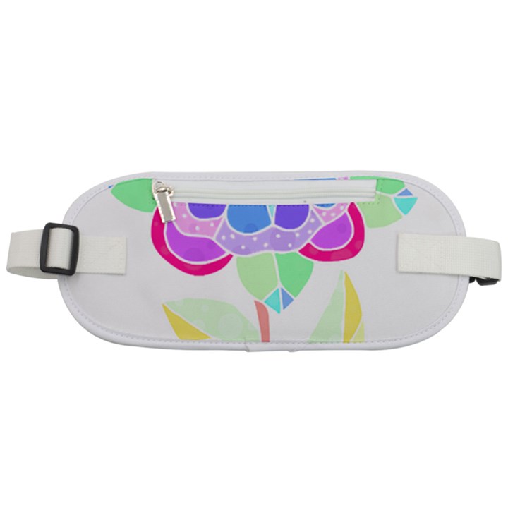 Flower Illustration T- Shirtflower T- Shirt Rounded Waist Pouch