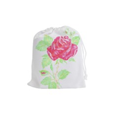 Flowers Art T- Shirtflower T- Shirt (1) Drawstring Pouch (medium) by EnriqueJohnson