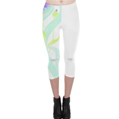 Flowers Art T- Shirtflower T- Shirt (3) Capri Leggings  by EnriqueJohnson