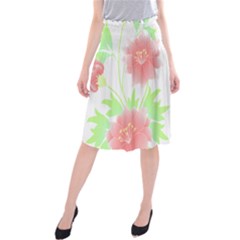 Flowers Art T- Shirtflowers T- Shirt (1) Midi Beach Skirt by EnriqueJohnson