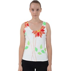 Flowers Art T- Shirtflowers T- Shirt (2) Velvet Tank Top by EnriqueJohnson