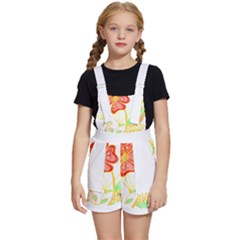 Flowers Art T- Shirtflowers T- Shirt (4) Kids  Short Overalls by EnriqueJohnson