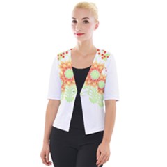 Flowers Art T- Shirtflowers T- Shirt (7) Cropped Button Cardigan by EnriqueJohnson