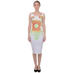 Flowers Art T- Shirtflowers T- Shirt (7) Sleeveless Pencil Dress by EnriqueJohnson