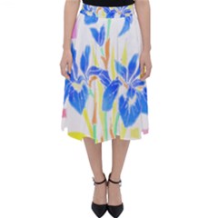 Flowers Art T- Shirtflowers T- Shirt (8) Classic Midi Skirt