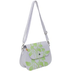 Flowers Art T- Shirtflowers T- Shirt (9) Saddle Handbag