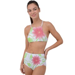 Flowers Art T- Shirtflowers T- Shirt (11) Halter Tankini Set by EnriqueJohnson