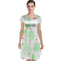 Flowers Art T- Shirtflowers T- Shirt (12) Cap Sleeve Nightdress