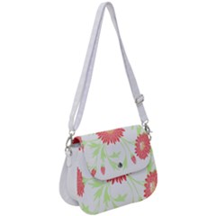 Flowers Art T- Shirtflowers T- Shirt (18) Saddle Handbag