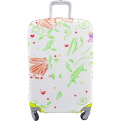 Flowers Art T- Shirtflowers T- Shirt (19) Luggage Cover (large) by EnriqueJohnson