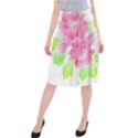 Flowers Art T- Shirtflowers T- Shirt (21) Midi Beach Skirt View1