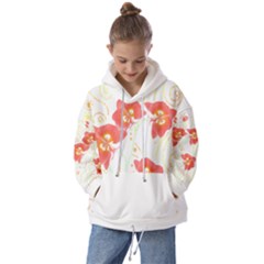 Flowers Illustration T- Shirtflowers T- Shirt Kids  Oversized Hoodie