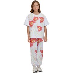 Flowers Illustration T- Shirtflowers T- Shirt Kids  T-shirt And Pants Sports Set by EnriqueJohnson