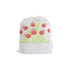 Flowers Lover T- Shirtflowers T- Shirt (7) Drawstring Pouch (medium) by EnriqueJohnson