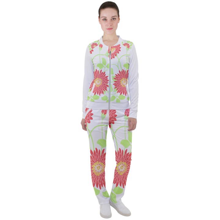 Flowers Lover T- Shirtflowers T- Shirt (8) Casual Jacket and Pants Set