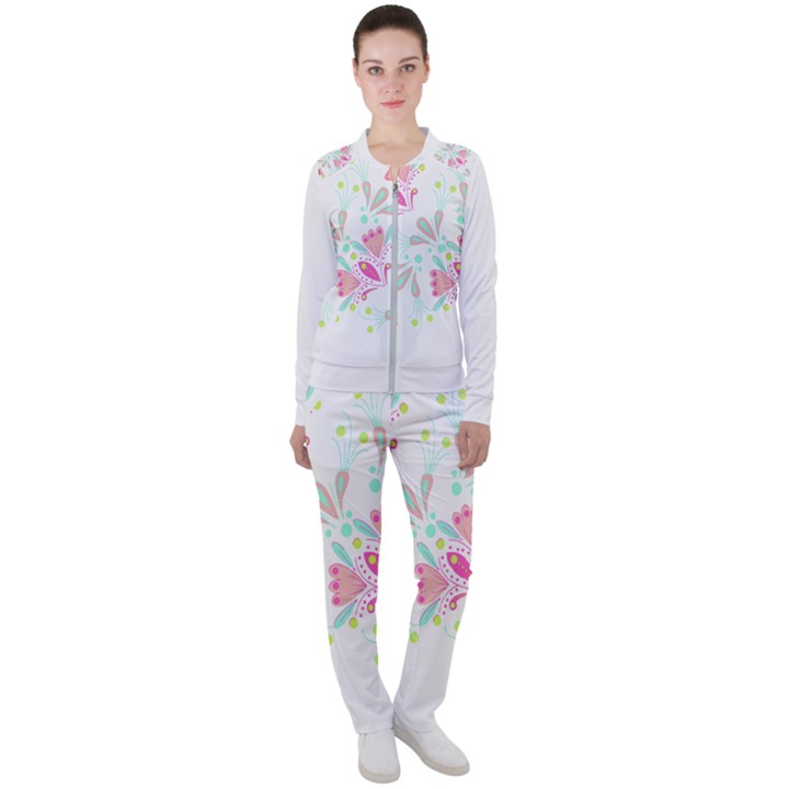 Flowers T- Shirt Batik Flower  Pattern T- Shirt Casual Jacket and Pants Set