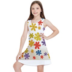 Flowers T- Shirt Flower Power T- Shirt Kids  Lightweight Sleeveless Dress by EnriqueJohnson