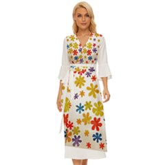 Flowers T- Shirt Flower Power T- Shirt Midsummer Wrap Dress