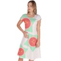 Flowers T- Shirt Modern Geometric Flowers T- Shirt Classic Short Sleeve Dress View1