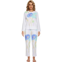 Flowers T- Shirtflowers T- Shirt (2) Womens  Long Sleeve Lightweight Pajamas Set