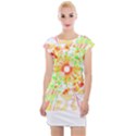 Fractal Artwork T- Shirt Sun Ray Life T- Shirt Cap Sleeve Bodycon Dress View1