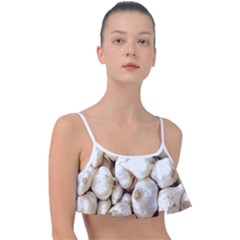 Garlic T- Shirt Garlic Bulbs Photograph T- Shirt Frill Bikini Top by EnriqueJohnson