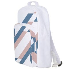 Geometric Abstract Art T- Shirt Mountain River Pattern Double Compartment Backpack by EnriqueJohnson