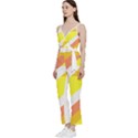 Geometric Abstract Art T- Shirt Sunrise Pattern V-Neck Camisole Jumpsuit View2