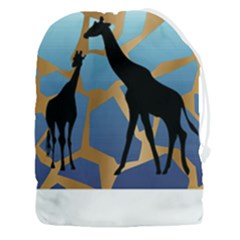 Giraffe Lover T- Shirt G I R A F F E O N G I R A F F E P R I N T P R E T T Y F O R V A C A T I O N T Drawstring Pouch (3XL)