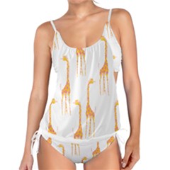 Giraffe Pattern T- Shirt Giraffes T- Shirt Tankini Set by EnriqueJohnson