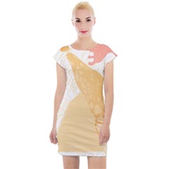 Giraffe T- Shirt Giraffe T- Shirt Cap Sleeve Bodycon Dress by EnriqueJohnson