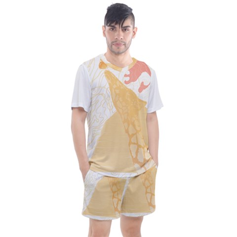 Giraffe T- Shirt Giraffe T- Shirt Men s Mesh T-shirt And Shorts Set by EnriqueJohnson