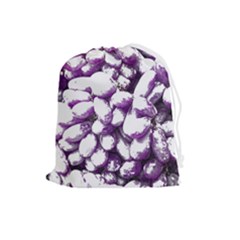 Grapes T- Shirt Purple Grapes Photo T- Shirt Drawstring Pouch (large) by EnriqueJohnson